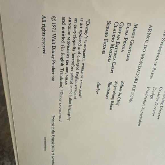 Disney’s Wonderful World Of Knowledge Set Of 15 Books 1971 - Picture 3 of 3